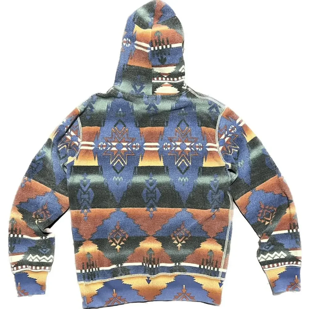 Polo Ralph Lauren Mens Sz S Aztec Southwestern Beacon Hoodie Sweatshirt NWT